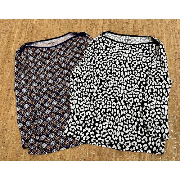 Lands End Top Shirt Womens XS Casual Everyday Print Bundle - Picture 1 of 12
